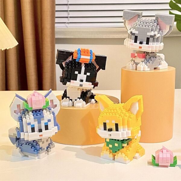 Building Blocks Micro Mini Building Blocks Dog Pets Cute Animal Model Set Building Pet Toys Bricks Gifts for Kid and Adult (Border Collie)