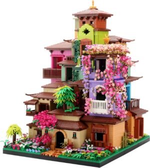 Building Blocks Micro Mini Architecture Blocks Set, Cherry Blossom Villa Tree House Bricks Building Set, Flower House Creative Collectible Models Present for Teens and Adults (7080PCS)