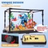 81shhr2IydL._AC_SL1500 Building Blocks Fish Tank Building Block, Lighting Aquarium Building Sets for Adults and Kids Including Ocean Jellyfish, Dolphin, Turtle, Crab, Animal Building Toys for Boys Age 8-12, 725pcs