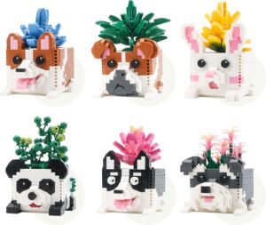 Building Blocks Succulent Flowers Building Blocks Set for Adults, Bouquet Botanical Collection of Animal Bonsai Kits, Mini Artificial Succulent Plants Display, Creative Presents Toys for Kids (2765PCS)
