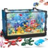 81trLt7ZF_L._AC_SL1500 Building Blocks Fish Tank Building Block, Lighting Aquarium Building Sets for Adults and Kids Including Ocean Jellyfish, Dolphin, Turtle, Crab, Animal Building Toys for Boys Age 8-12, 725pcs