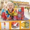 81wSrXi8mEL._AC_SL1500 Building Blocks Magnetic Tiles Kids Construction Toys - Road Set with Magnet Crane for Boys Age 3-5 4-8 8-10, Magnet Building Blocks Expansion Pack, Outdoor Toddler Activities Preschool Classroom Learning Toys Gift