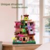 81xDJYjAFTL._AC_SL1500 Building Blocks Micro Mini Architecture Blocks Set, Cherry Blossom Villa Tree House Bricks Building Set, Flower House Creative Collectible Models Present for Teens and Adults (7080PCS)