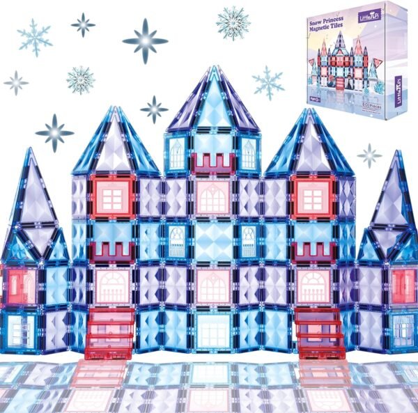 Building Blocks Unicorn Toys for Girls Age 4-6 - Unicorn   Tiles Frozen Toys for Girls Age 4-7 - 3 Year Old Girl Gifts 5 Year Old Girl Gift 4 Year Old Girl Birthday Gifts Magnet Building Blocks Age 3 4 5 6 7 8