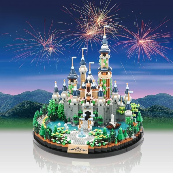 Building Blocks Magic Princess Castle Micro Building Blocks for Adults Medieval Mini Building Kit, Creative Display Gift for Women and Present Ages 14+ 3600 PCS