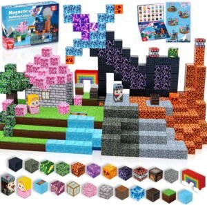 Building Blocks   Blocks-150 PCS Build Dark Swordsman's Forest Castle Magnet World -   Toys for Montessori Toddler Christmas Birthday Gifts - STEM Sensory Toys for 3 4 5 6 7 8 9 10 Year Old Boys & Girls